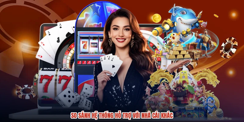 So sánh hệ thống hỗ trợ với nhà cái khác So sánh hệ thống hỗ trợ với nhà cái khác